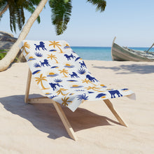 Load image into Gallery viewer, Pretty Poodle Takeover Beach Towel (White)