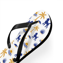 Load image into Gallery viewer, Pretty Poodle Takeover Flip Flops (White)
