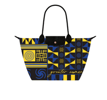 Load image into Gallery viewer, Greater Kente Folding Travel Tote