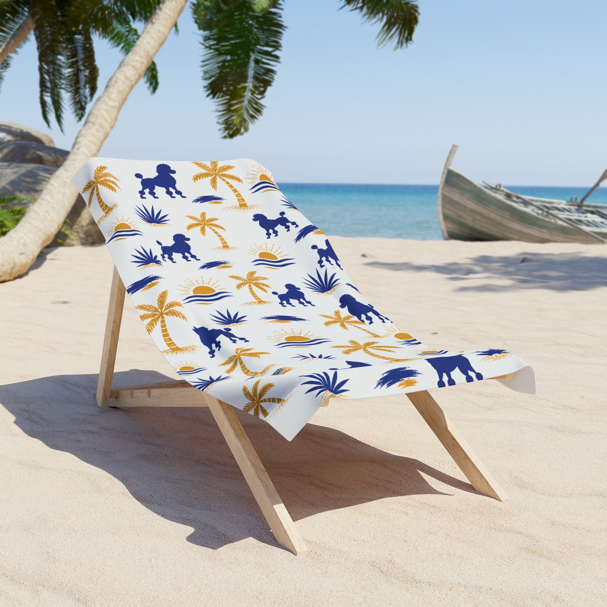 Pretty Poodle Takeover Beach Towel (White) – Sigma Gamma Rho