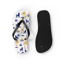Load image into Gallery viewer, Pretty Poodle Takeover Flip Flops  (White)
