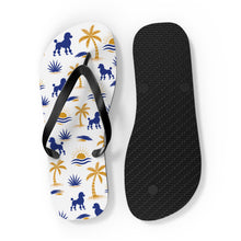 Load image into Gallery viewer, Pretty Poodle Takeover Flip Flops  (White)
