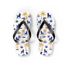 Load image into Gallery viewer, Pretty Poodle Takeover Flip Flops  (White)
