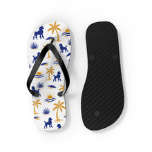 Load image into Gallery viewer, Pretty Poodle Takeover Flip Flops  (White)
