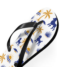 Load image into Gallery viewer, Pretty Poodle Takeover Flip Flops  (White)
