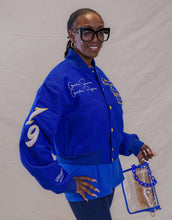 Load image into Gallery viewer, Pretty Poodle Varsity Jacket
