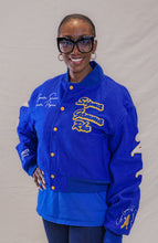 Load image into Gallery viewer, Pretty Poodle Varsity Jacket
